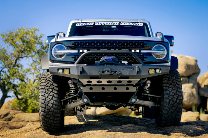 Brave Off-Road Bronco Front Bumper Front View