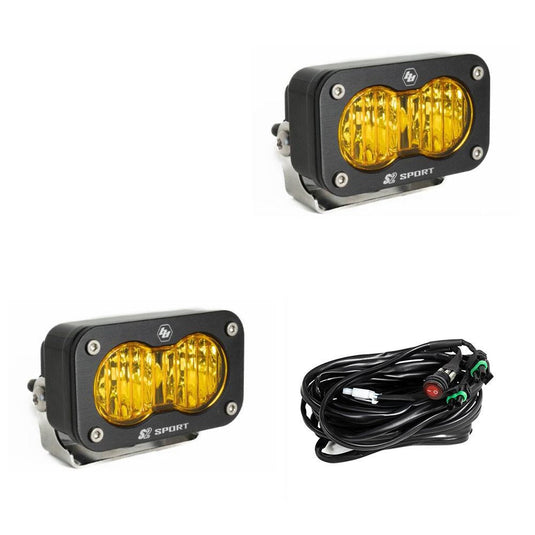 S2 Sport Black LED Auxillary Light Pod - Pair